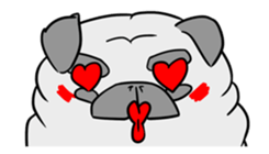 Pug ya sticker #6096480