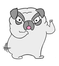 Pug ya sticker #6096481