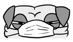 Pug ya sticker #6096487