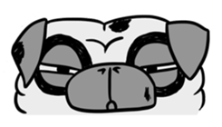 Pug ya sticker #6096493
