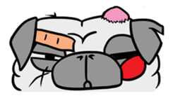 Pug ya sticker #6096494