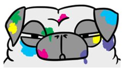Pug ya sticker #6096495