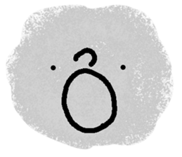 Very expressive face stone. sticker #6096817