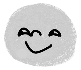 Very expressive face stone. sticker #6096821