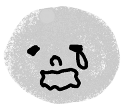 Very expressive face stone. sticker #6096825