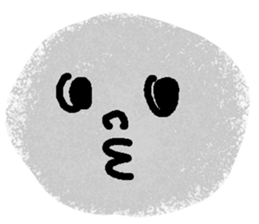 Very expressive face stone. sticker #6096828