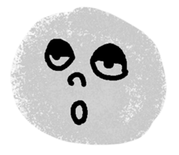 Very expressive face stone. sticker #6096830