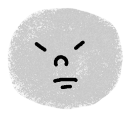 Very expressive face stone. sticker #6096834