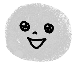 Very expressive face stone. sticker #6096835