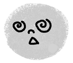Very expressive face stone. sticker #6096837