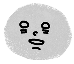 Very expressive face stone. sticker #6096838