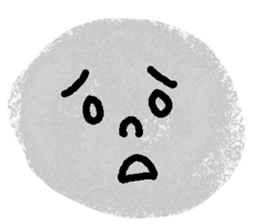 Very expressive face stone. sticker #6096842