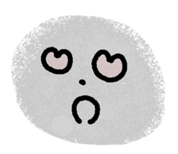 Very expressive face stone. sticker #6096844