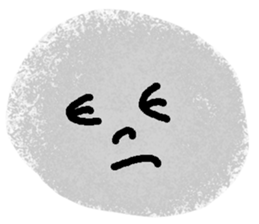 Very expressive face stone. sticker #6096846