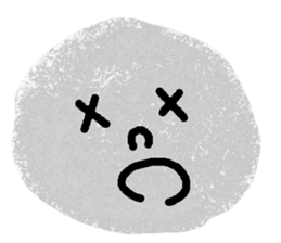 Very expressive face stone. sticker #6096847