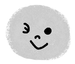 Very expressive face stone. sticker #6096851