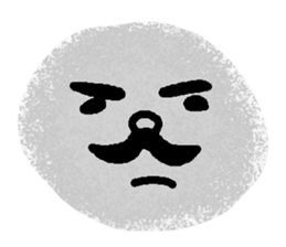 Very expressive face stone. sticker #6096852