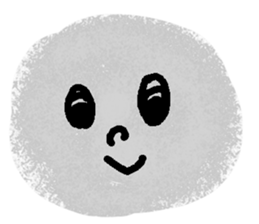 Very expressive face stone. sticker #6096853