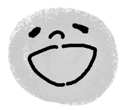 Very expressive face stone. sticker #6096854