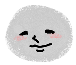 Very expressive face stone. sticker #6096855