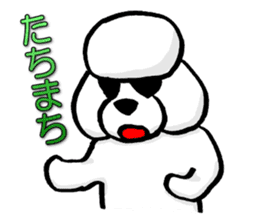 Teku the Poodle Hiroshima Dialect sticker #6097314