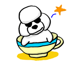 Teku the Poodle Hiroshima Dialect sticker #6097333