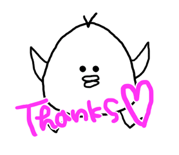 Round fat bird sticker #6097900