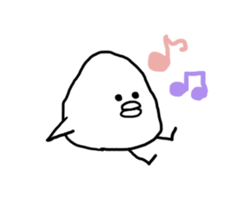 Round fat bird sticker #6097929