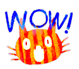 Colorful cats assortment (English) sticker #6098304