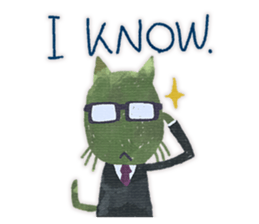 Colorful cats assortment (English) sticker #6098321