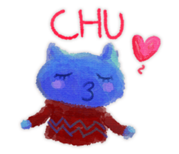 Colorful cats assortment (English) sticker #6098330