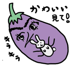 Eggplant Mom and eggplant Papa sticker #6098336