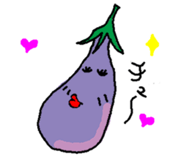 Eggplant Mom and eggplant Papa sticker #6098337