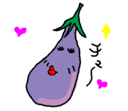 Eggplant Mom and eggplant Papa sticker #6098337