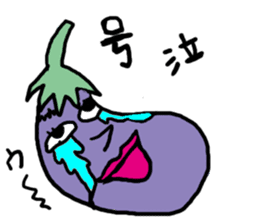 Eggplant Mom and eggplant Papa sticker #6098339