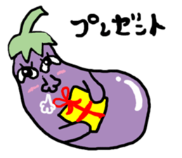 Eggplant Mom and eggplant Papa sticker #6098340