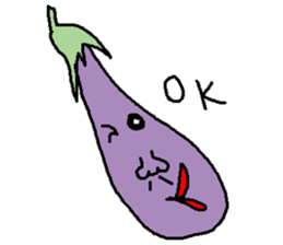 Eggplant Mom and eggplant Papa sticker #6098346