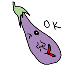 Eggplant Mom and eggplant Papa sticker #6098346