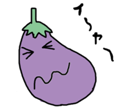 Eggplant Mom and eggplant Papa sticker #6098351