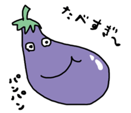 Eggplant Mom and eggplant Papa sticker #6098352