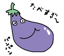 Eggplant Mom and eggplant Papa sticker #6098352