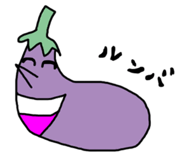 Eggplant Mom and eggplant Papa sticker #6098354