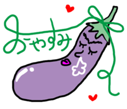 Eggplant Mom and eggplant Papa sticker #6098374