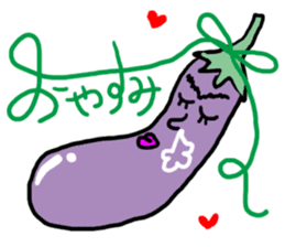Eggplant Mom and eggplant Papa sticker #6098374