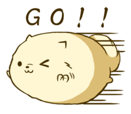 Pomeranian tan which flies sticker #6098589