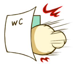 Pomeranian tan which flies sticker #6098591