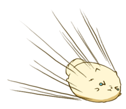 Pomeranian tan which flies sticker #6098597