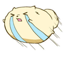 Pomeranian tan which flies sticker #6098603