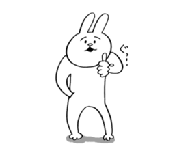 CAT and RABBIT!!! sticker #6098897