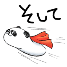 Words of panda pillow sticker #6099050